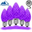PeakPro Purple C7 LED Replacement Bulbs 25 Pack