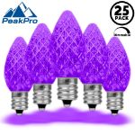 PeakPro Purple C7 LED Replacement Bulbs 25 Pack