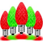 PeakPro Red/Green C7 LED Replacement Bulbs 25 Pack