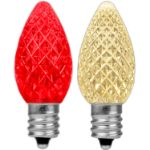 PeakPro Red/Warm White C7 LED Replacement Bulbs 25 Pack