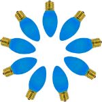 C9 RetroGlo Vintage Blue Ceramic LED Replacement Bulbs - 25 Pack