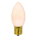 C9 RetroGlo Vintage White Ceramic LED Replacement Bulbs - 25 Pack