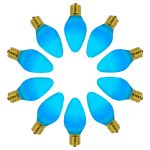 C7 RetroGlo Vintage Blue Ceramic LED Replacement Bulbs - 25 Pack