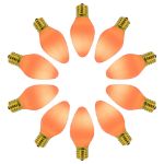 C7 RetroGlo Vintage Orange Ceramic LED Replacement Bulbs - 25 Pack
