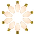 C7 RetroGlo Vintage White Ceramic LED Replacement Bulbs - 25 Pack