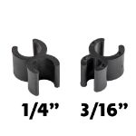 Wire Frame Clips for 1/4" Wire 1000 Pack - Black