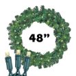 48" Lighted Colorado Pine Wreath
