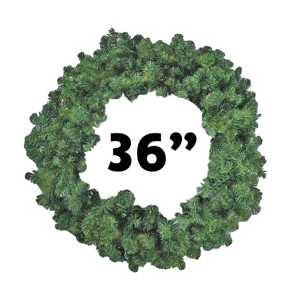 36" Unlit Colorado Pine Wreath