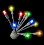 LED C9 Glitzer by Holidynamics Multi Color 2pk