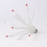 LED C9 Glitzer by Holidynamics Pure White & Red 5pk