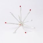 LED C9 Glitzer by Holidynamics Pure White & Red 5pk