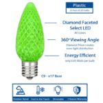NL Select Green C9 LED Replacement Bulbs 25 Pack