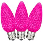 NL Select Pink C9 LED Replacement Bulbs 25 Pack