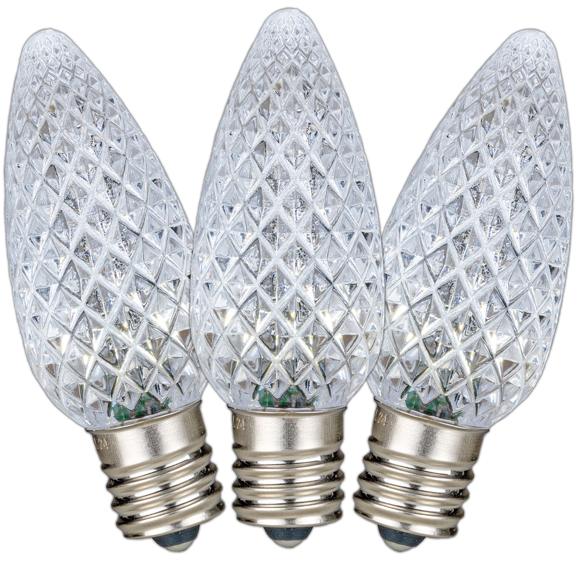 25 Pack C9 LED Outdoor Christmas Replacement Bulbs, C9/E17 Base