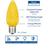 NL Select Yellow C9 LED Replacement Bulbs 25 Pack