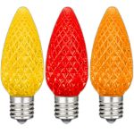 NL Select Yellow/Red/Orange C9 LED Replacement Bulbs 25 Pack
