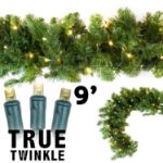 9' Lighted True Twinkle® Deluxe Colorado Pine Garland