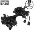 C9 50' Stringers 12" Spacing Black Wire