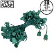C9 50' Stringers 12" Spacing Green Wire