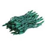 RetroGlo Green Mini Lights 50 Light on Green Wire 11 Feet Long