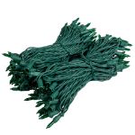 RetroGlo Green Mini Lights 100 Light on Green Wire 50 Feet Long