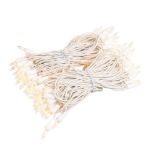 RetroGlo Clear Mini Lights 100 Light on White Wire 50 Feet Long