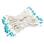 RetroGlo Teal Mini Lights 100 Light on White Wire 50 Feet Long