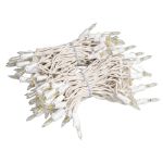 RetroGlo Clear Mini Lights 100 Light on White Wire 34 Feet Long