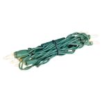 RetroGlo Non-Connectable Clear Mini Lights 10 Light on Green Wire 5.5 Feet Long