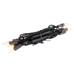 RetroGlo Non-Connectable Clear Mini Lights 10 Light on Black Wire 5.5 Feet Long
