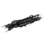 RetroGlo Non-Connectable Clear Mini Lights 10 Light on Black Wire 5.5 Feet Long