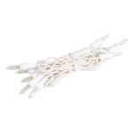 RetroGlo Non-Connectable Clear Mini Lights 10 Light on White Wire 5.5 Feet Long