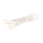 RetroGlo Non-Connectable Clear Mini Lights 20 Light on White Wire 8 Feet Long