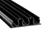 Black 3' Rope Light Track for 1/2" rope lights