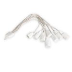 Coaxial Flex 8 Way Connector - White