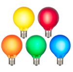 RetroGlo Multi Color Satin G40 Globe Bulbs 25 Pack