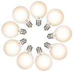 RetroGlo Warm White Satin G40 Globe Bulbs 25 Pack