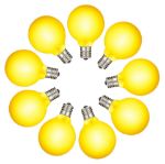 RetroGlo Yellow Satin G40 Globe Bulbs 25 Pack