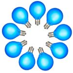 RetroGlo Blue Satin G40 Globe Bulbs 25 Pack