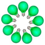 RetroGlo Green Satin G40 Globe Bulbs 25 Pack