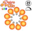 RetroGlo Orange Satin G40 Globe Bulbs 25 Pack