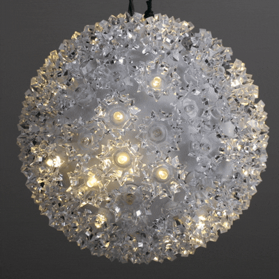50 *NEW* True Twinkle® Warm White LED 6" Sphere