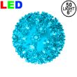 50 Teal LED 6" Sphere