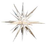 24" LED Moravian Star - Silver Metallic