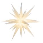 24" LED Moravian Star - White Frosted