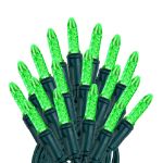 M5 50 LED Green 6" Spacing Green Wire