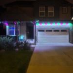 50ft Permanent Outdoor Eave Lights App Controlled RGBTW White Wire