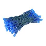 G12 50 LED Blue 6" Spacing Green Wire