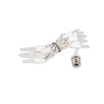 15 LED C9 Icicle Drop White Wire - Warm White 