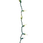 15 LED C9 Icicle Drop Green Wire - Warm White